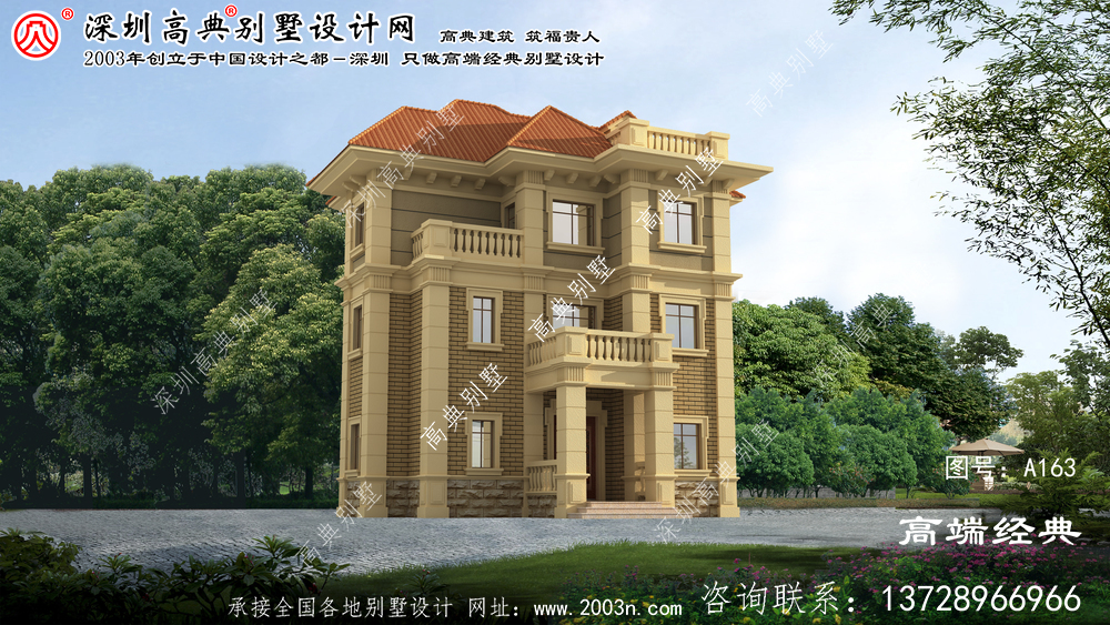 润州区欧式三层别墅自营住宅设计图推荐
