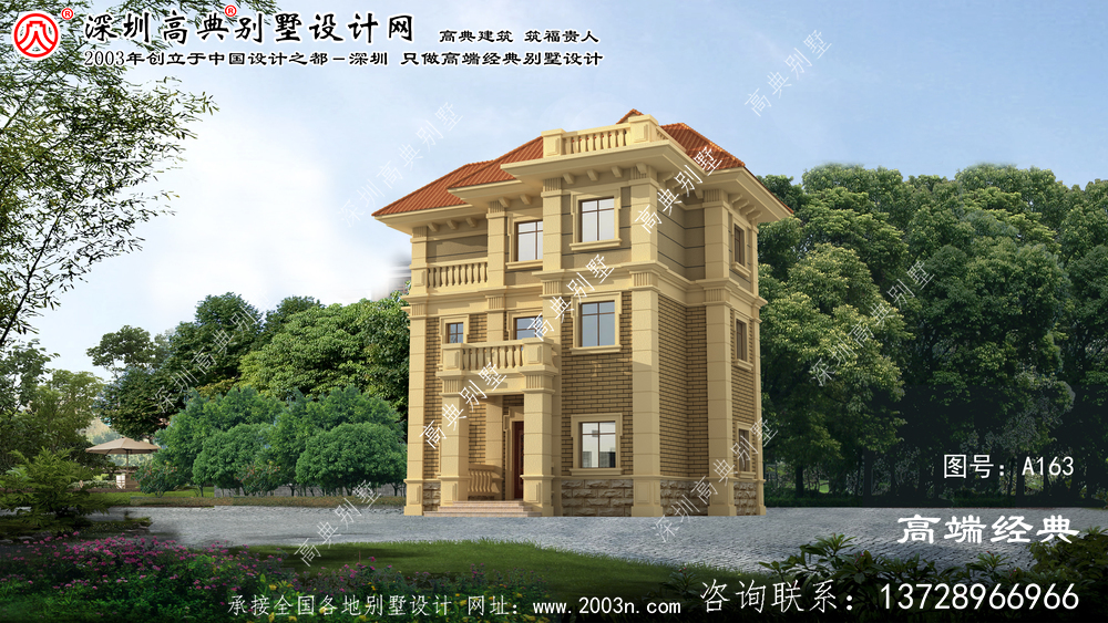 润州区欧式三层别墅自营住宅设计图推荐