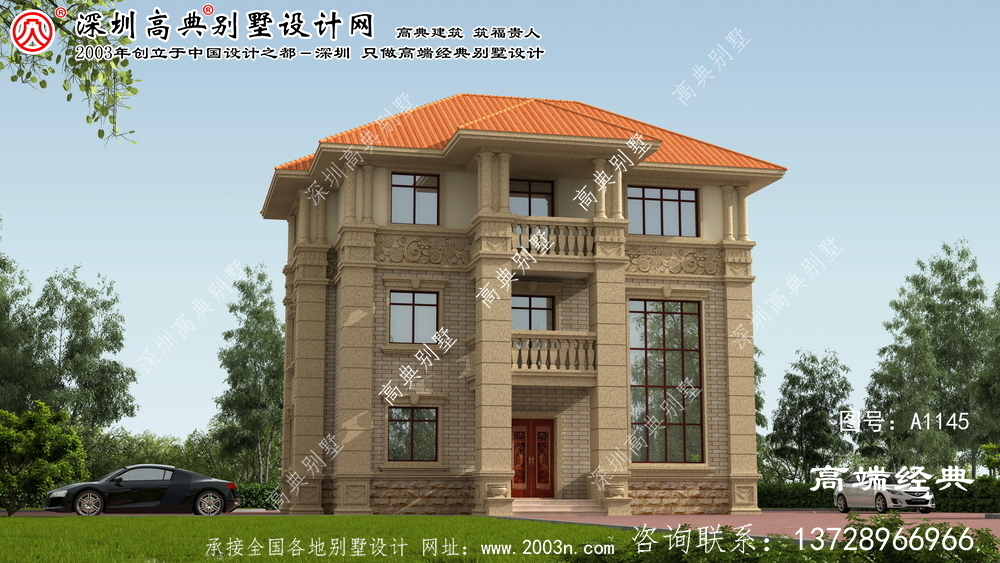 岚山区农村3层别墅设计图