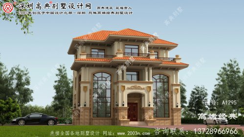 新华区三层乡村别墅设计图纸