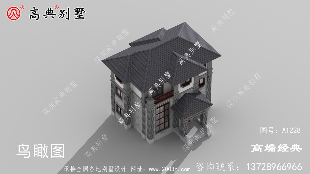 汕尾市三层 自建房图纸，很气派 。