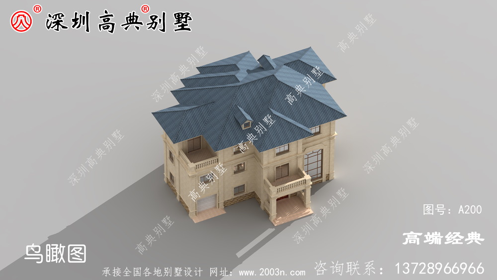 永不过时的三层自建房外观图，心动不如行动