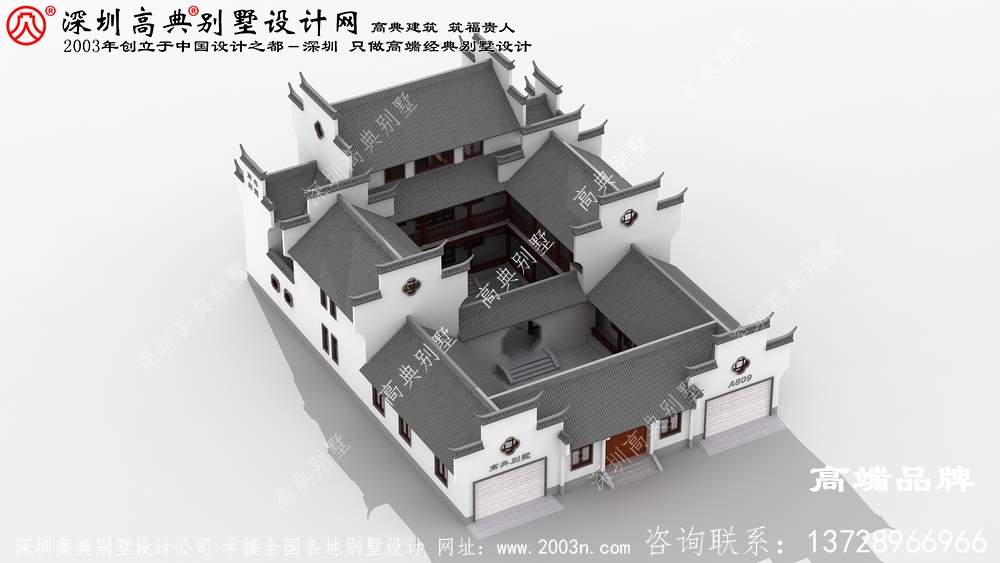 农村中式复古房子设计图,时尚不失经典，这才是国人的居住的家