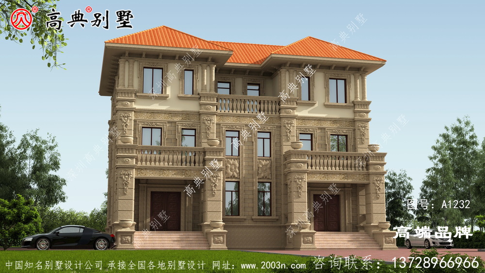 高档双拼欧式别墅，兄弟俩合建很体面