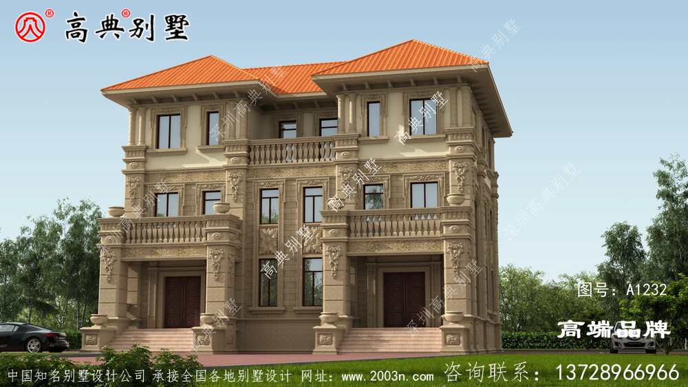 高档双拼欧式别墅，兄弟俩合建很体面