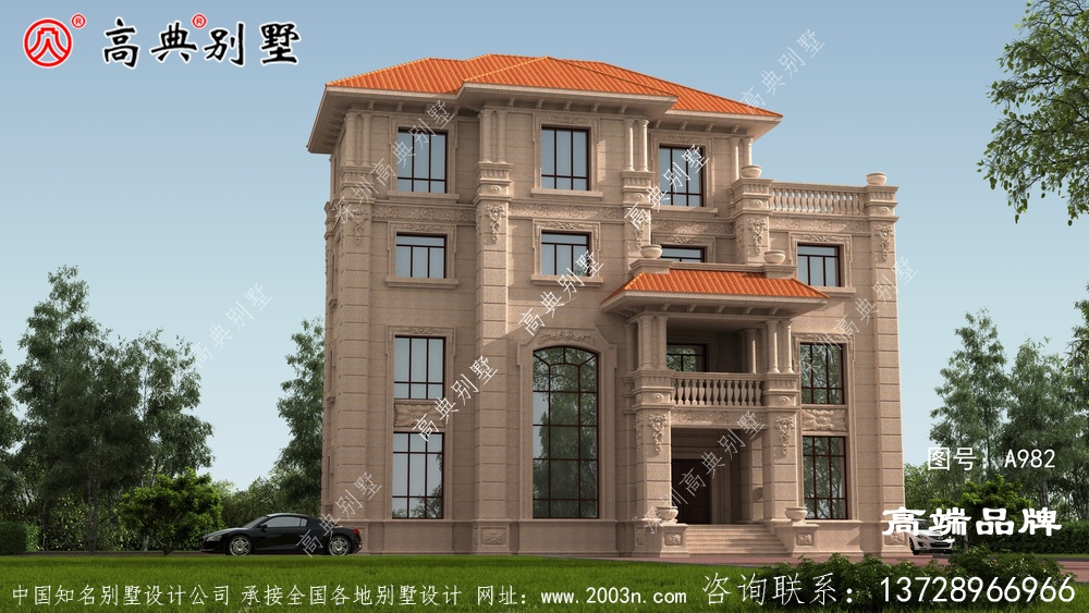 豪华欧式石材别墅，拥有这样的别墅人还真是极少
