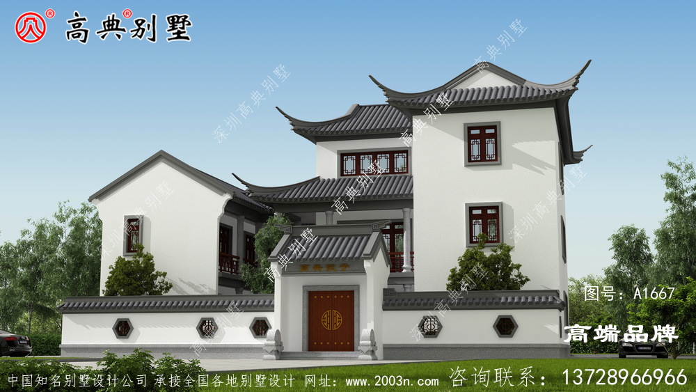 中式经典黑白配素雅别致，无过多装饰