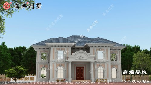 一家人住在喜欢的别墅里幸福美满