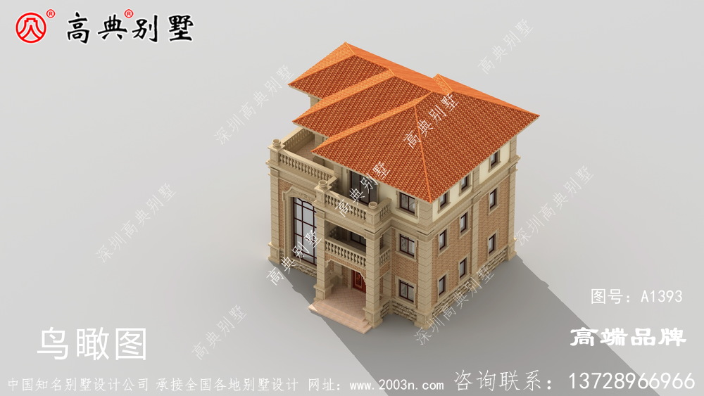  别墅外观优雅没有复杂的线条装饰很是简洁美