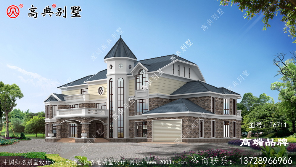 说到农村别墅还是三层户型最实用