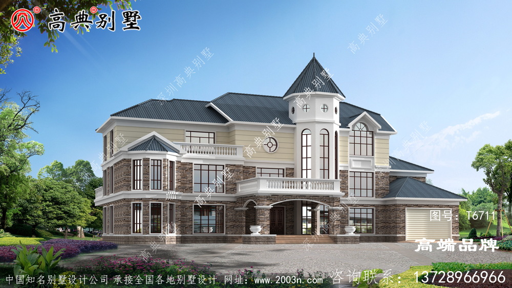 说到农村别墅还是三层户型最实用