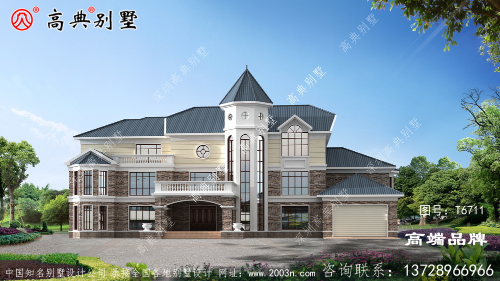 说到农村别墅还是三层户型最实用