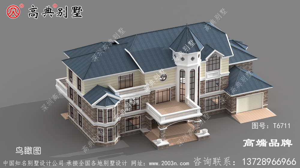 说到农村别墅还是三层户型最实用