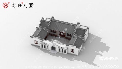 四合院别墅布局可灵活运用，实用