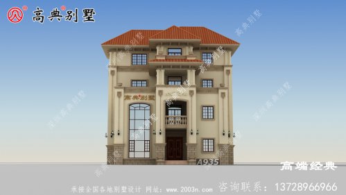 外观大气恢弘结构左右对称，配有