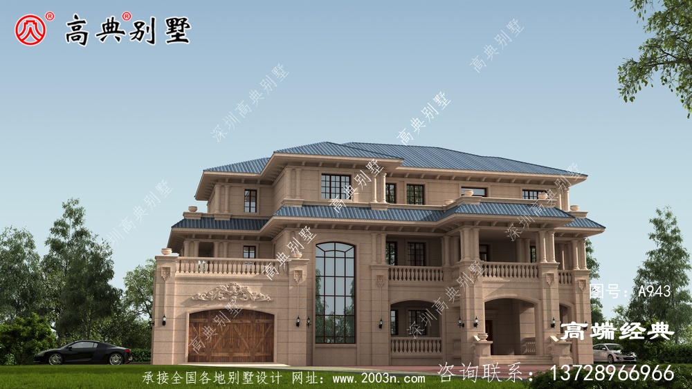 欧式自建别墅，豪华精致，建栋风光返乡