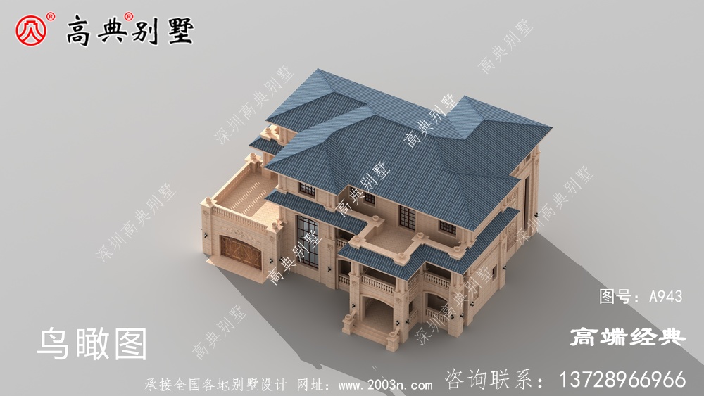 欧式自建别墅，豪华精致，建栋风光返乡