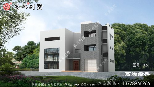大户型现代风格三层别墅，增大更