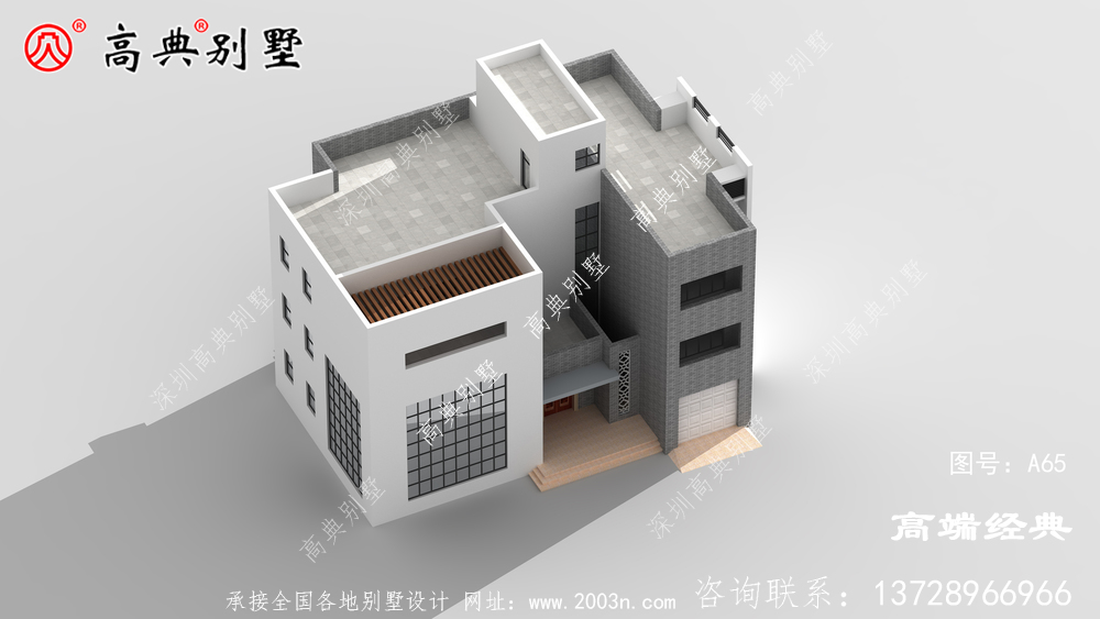 大户型现代风格三层别墅，增大更多活动空间