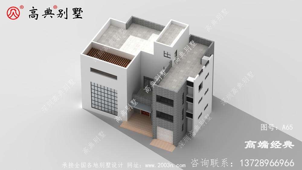 大户型现代风格三层别墅，增大更多活动空间